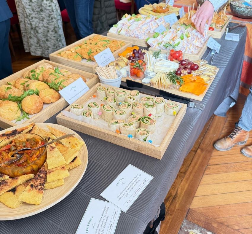 Nouvel'R cet été présentation de buffet salés
